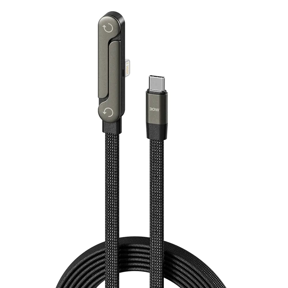 240W USB-C Fast Charging Cable with Built-in Foldable Stand | Universal High-Speed Power Cord for iPhone & Android