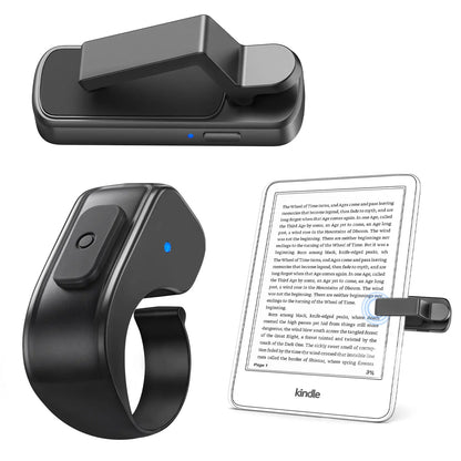 Bluetooth Page Turner Ring for Kindle & TikTok | Hands-Free Remote Camera Shutter for iPhone & Android