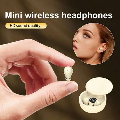 Mini Invisible Bluetooth 5.4 Wireless Earbuds | Smallest In-Ear Sleep Headphones for Side Sleepers & Daily Use