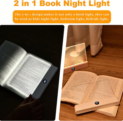 Rechargeable LED Book Light for Reading in Bed | Blue Light Blocking Amber Glow & 3 Brightness Modes | Perfect Gift for Book Lovers