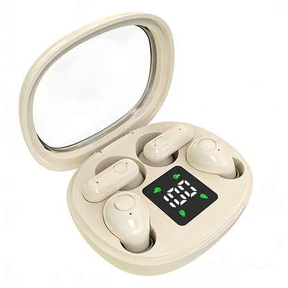 Invisible Sleep Wireless Earbuds with Mic | Ultra-Small Bluetooth Headphones for Side Sleepers & Deep Rest