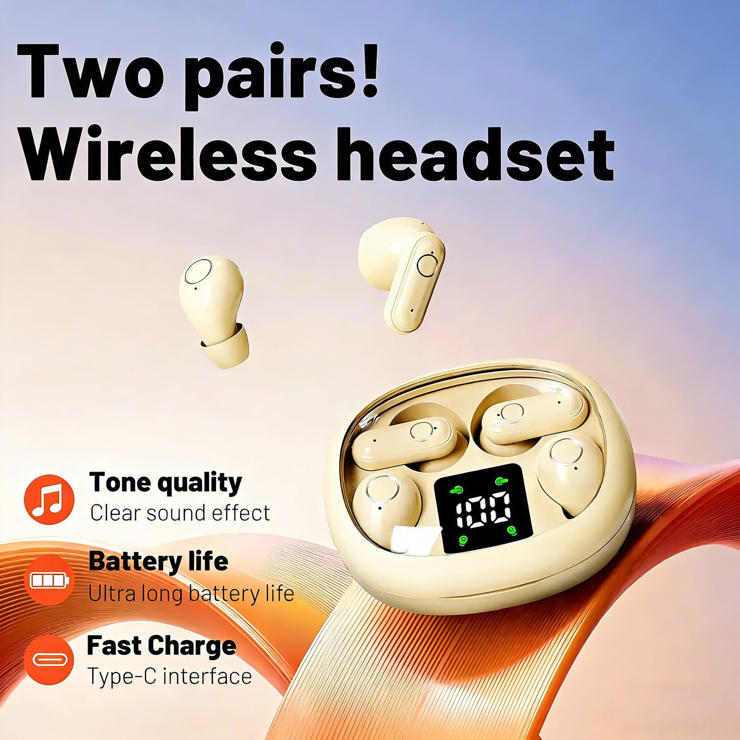 Invisible Sleep Wireless Earbuds with Mic | Ultra-Small Bluetooth Headphones for Side Sleepers & Deep Rest