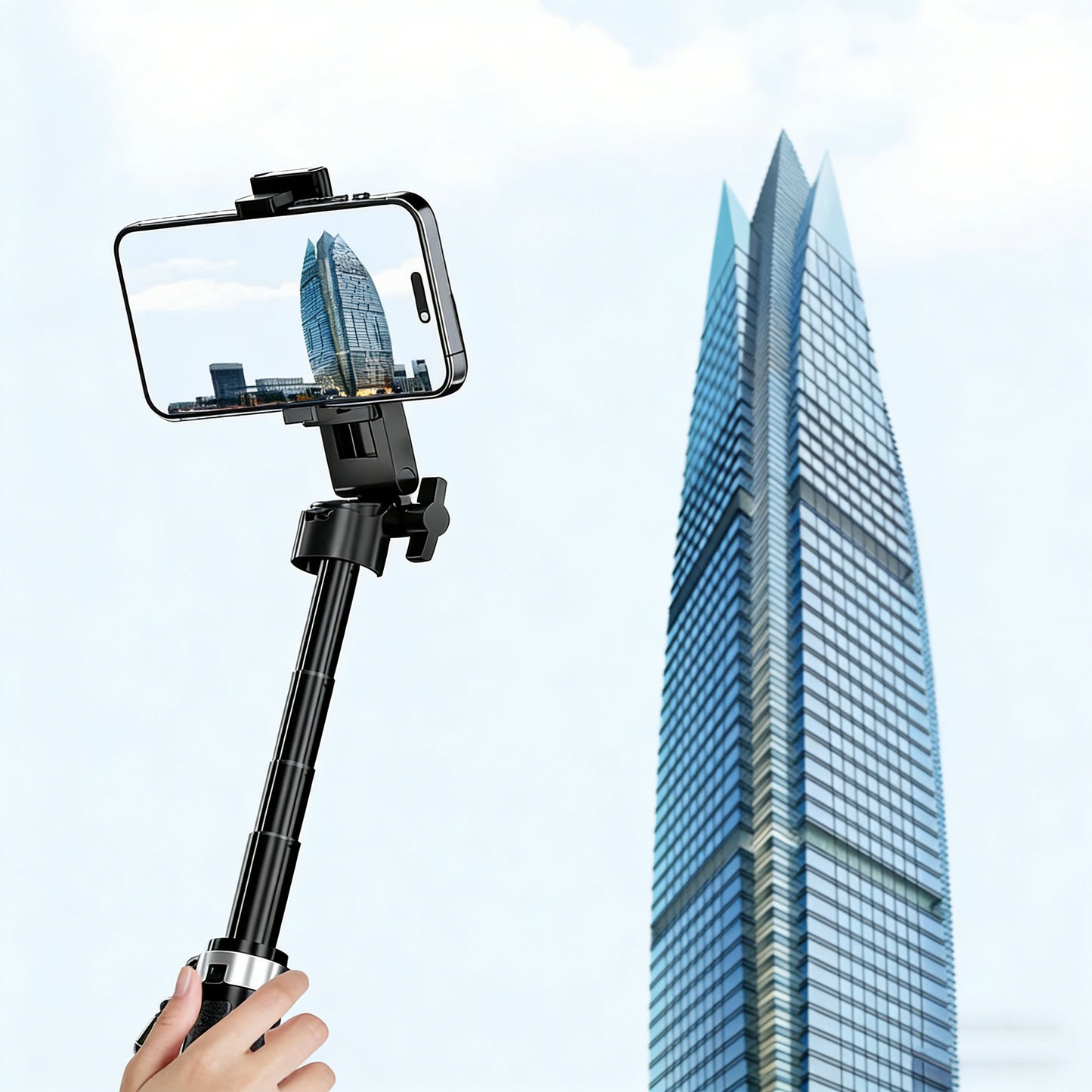 4-in-1 Magnetic Selfie Stick Tripod with Bluetooth Remote | Foldable MagSafe Compatible Phone Stand for iPhone 16/15 & Android