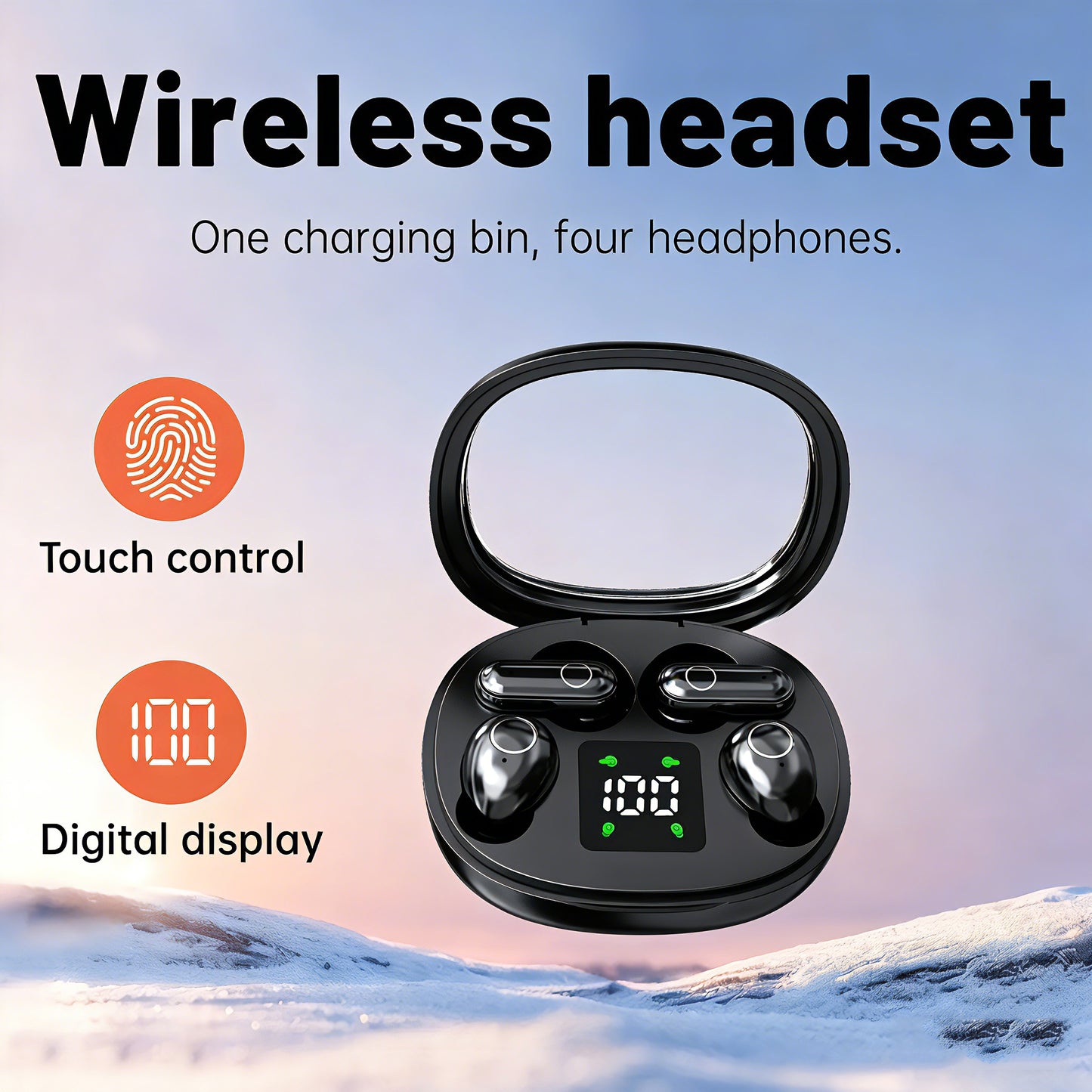 Invisible Sleep Wireless Earbuds with Mic | Ultra-Small Bluetooth Headphones for Side Sleepers & Deep Rest
