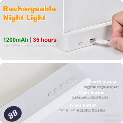 Rechargeable LED Book Light for Reading in Bed | Blue Light Blocking Amber Glow & 3 Brightness Modes | Perfect Gift for Book Lovers