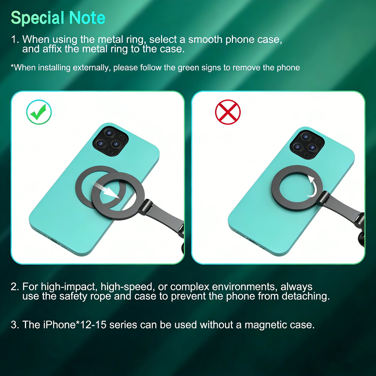 Magnetic Neck Mount for iPhone 16/15 & Android | Hands-Free POV Vlog Holder for Action Video & Cooking