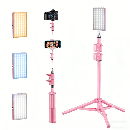 Universal Clip-On LED Selfie Light | Rechargeable Portable Video Light for Phone, Laptop & Camera with 3 Lighting Modes