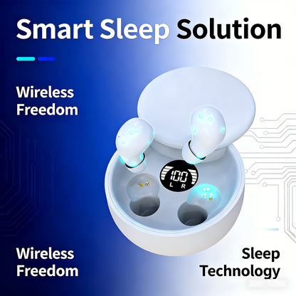 Mini Invisible Bluetooth 5.4 Wireless Earbuds | Smallest In-Ear Sleep Headphones for Side Sleepers & Daily Use