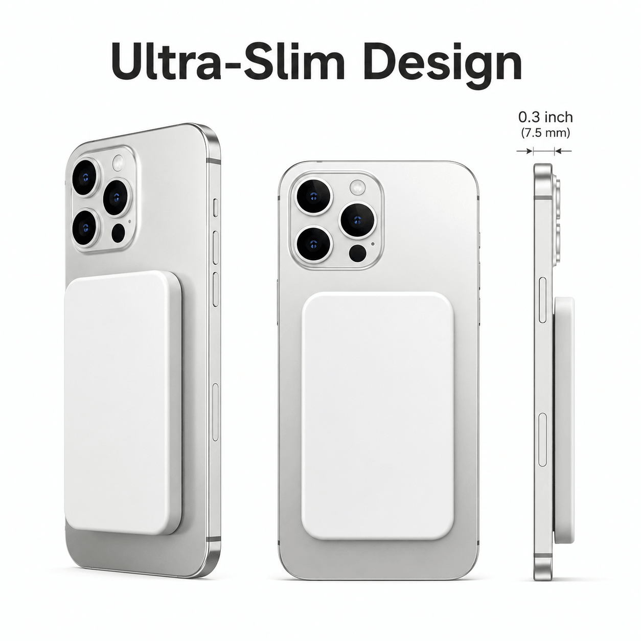 Ultra-Slim 5000mAh MagSafe Magnetic Power Bank for iPhone