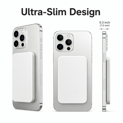 Ultra-Slim 5000mAh MagSafe Magnetic Power Bank for iPhone