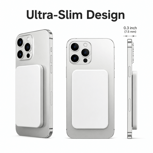 Ultra-Slim 5000mAh MagSafe Magnetic Power Bank for iPhone