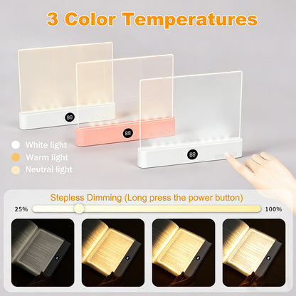 Rechargeable LED Book Light for Reading in Bed | Blue Light Blocking Amber Glow & 3 Brightness Modes | Perfect Gift for Book Lovers