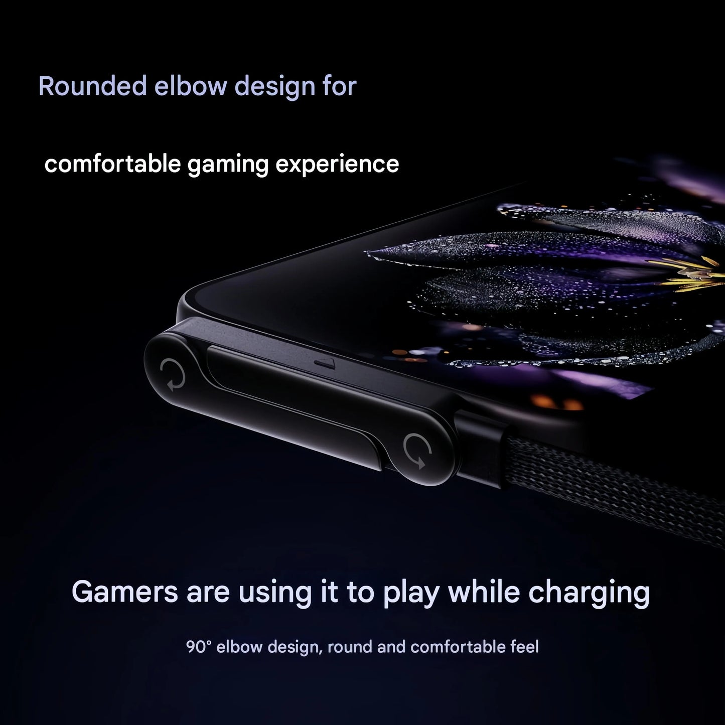 240W USB-C Fast Charging Cable with Built-in Foldable Stand | Universal High-Speed Power Cord for iPhone & Android