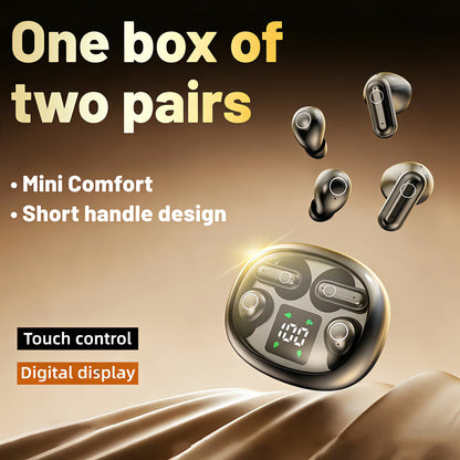 Invisible Sleep Wireless Earbuds with Mic | Ultra-Small Bluetooth Headphones for Side Sleepers & Deep Rest