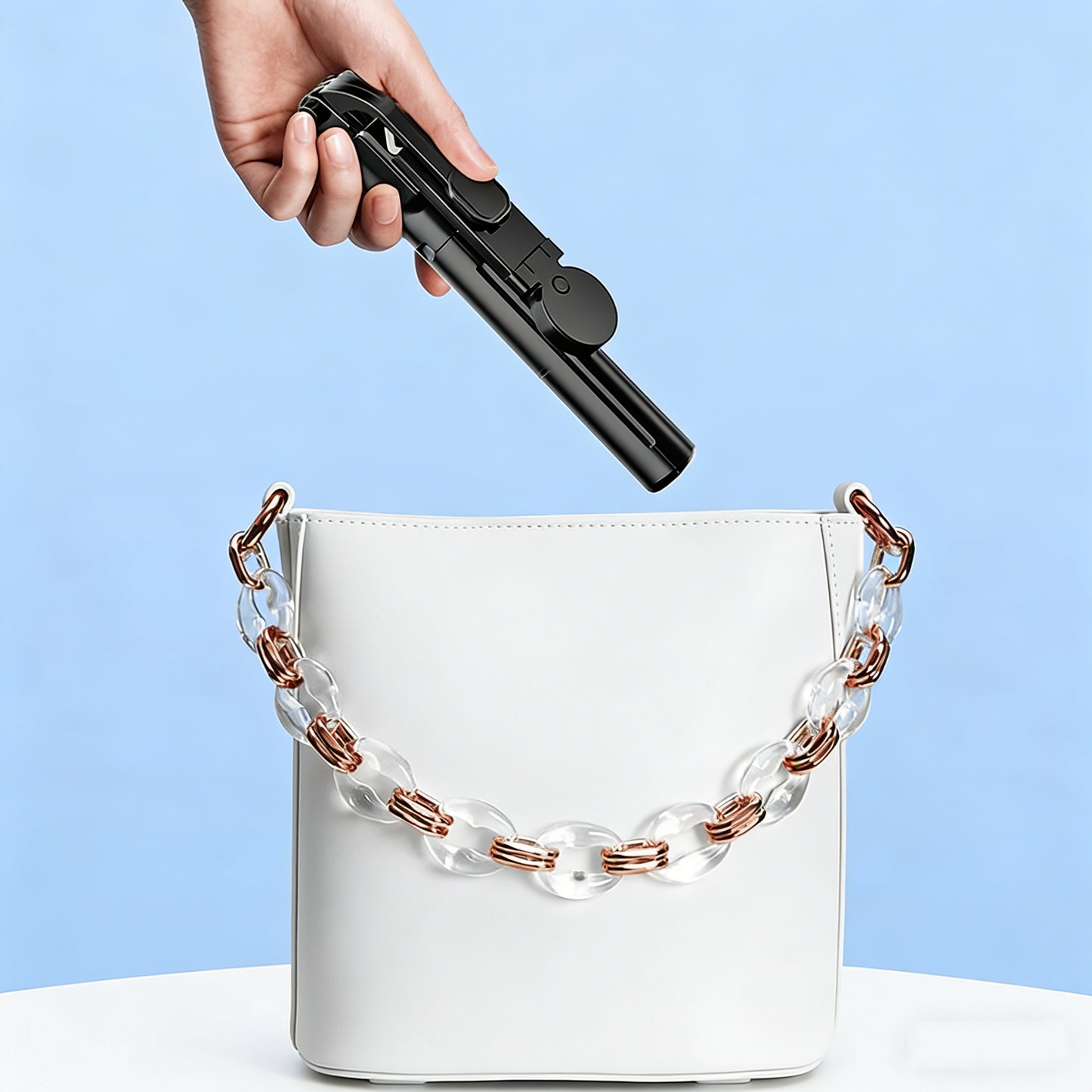 6-in-1 Selfie Stick Tripod with LED Fill Light & Bluetooth Remote | Portable Extendable Phone Stand for Vlogging