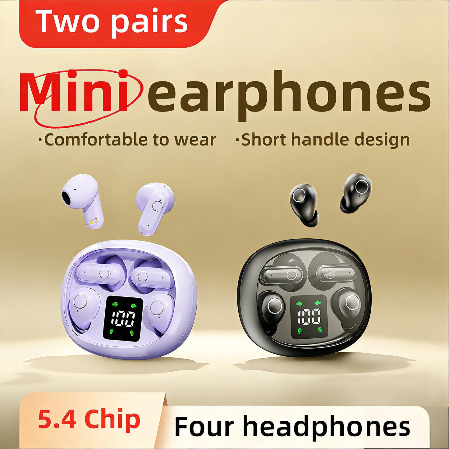 Invisible Sleep Wireless Earbuds with Mic | Ultra-Small Bluetooth Headphones for Side Sleepers & Deep Rest