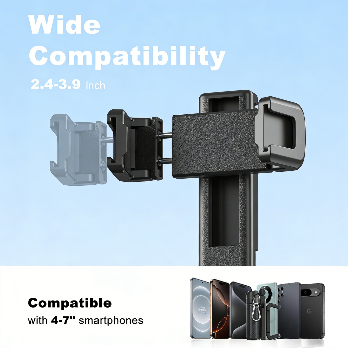 4-in-1 Foldable Selfie Stick Tripod with Wireless Remote | 360° Rotating Portable Phone Stand for Vlogging