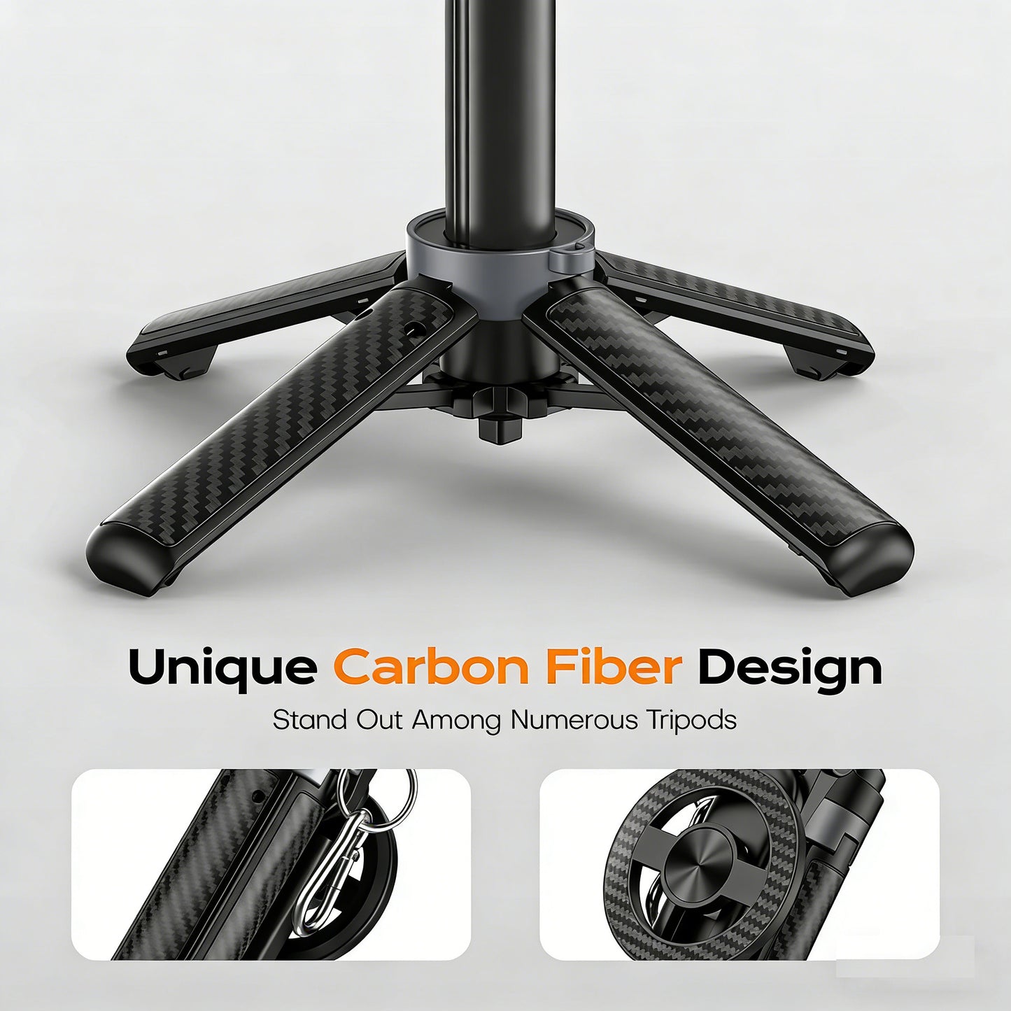 4-in-1 Magnetic Selfie Stick Tripod with Remote | 360° Rotation MagSafe Compatible Phone Stand