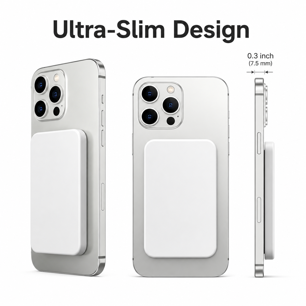 Ultra-Slim 5000mAh MagSafe Magnetic Power Bank for iPhone