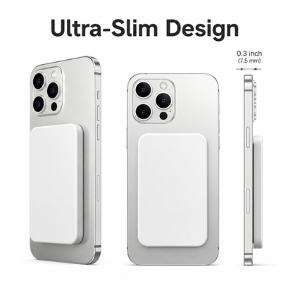 Ultra-Slim 5000mAh MagSafe Magnetic Power Bank for iPhone