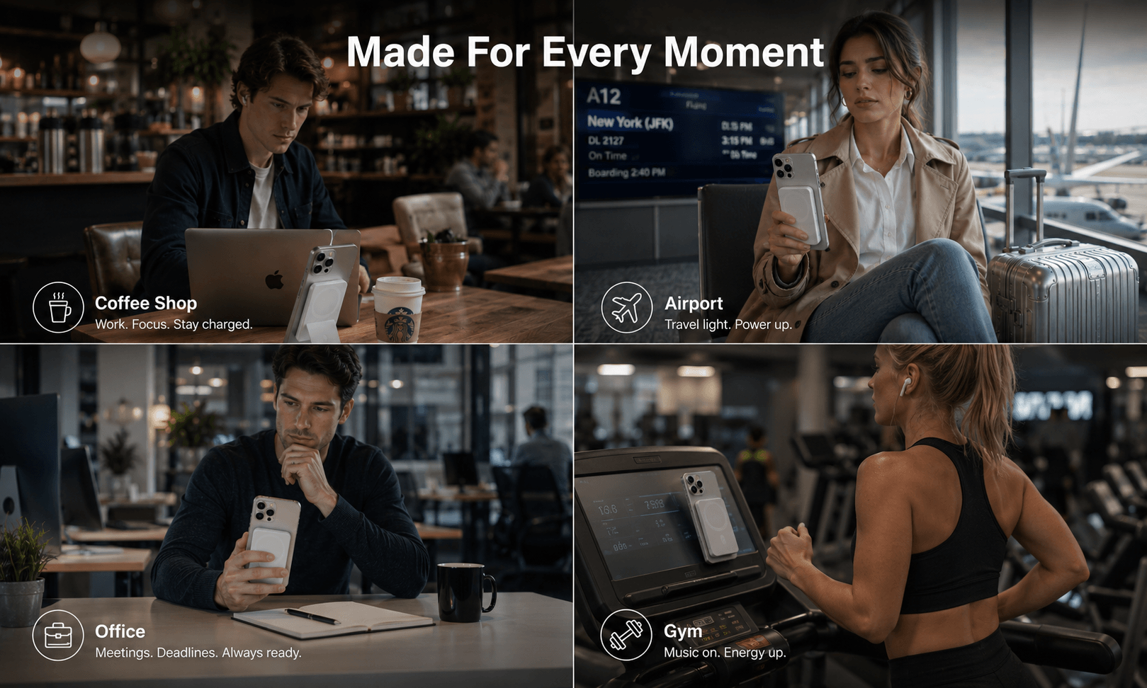 MagSafe Power Bank for Remote Work and Coffee Shop Productivity