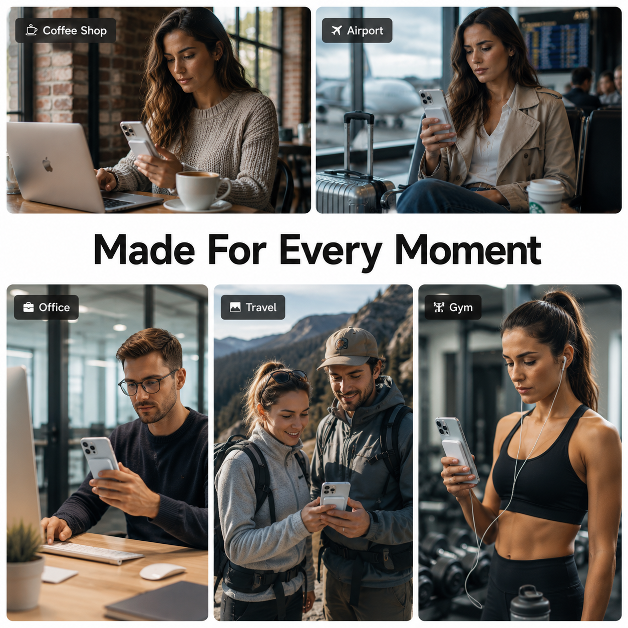 Ultra-Slim Battery Pack for Gym Workouts and Music Streaming