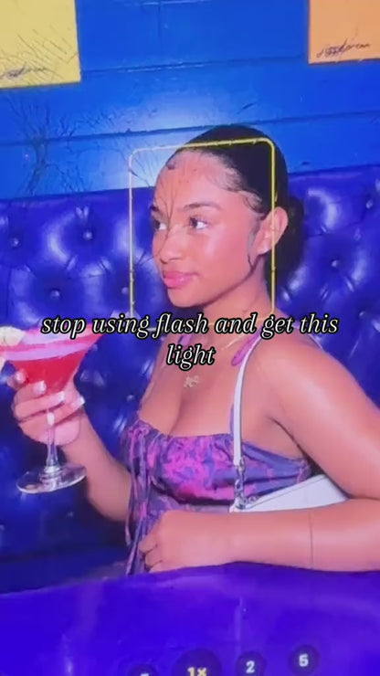 Universal Clip-On LED Selfie Light | Rechargeable Portable Video Light for Phone, Laptop & Camera with 3 Lighting Modes