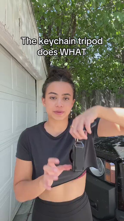 Magnetic Phone Tripod Stand with 360° Rotation | Foldable MagSafe Compatible Travel Tripod for iPhone & Android