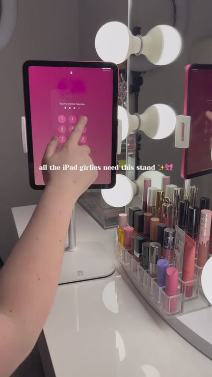 Universal Height Adjustable Tablet Stand | 360° Rotating Metal Desktop Holder for iPad Pro, Air, Mini & Surface (4.7" - 13")